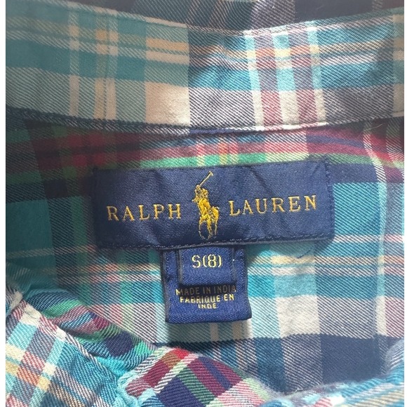 Boys Ralph Lauren Long Sleeve Button Down Shirt Bundle Size 8 Cotton - Picture 12 of 15